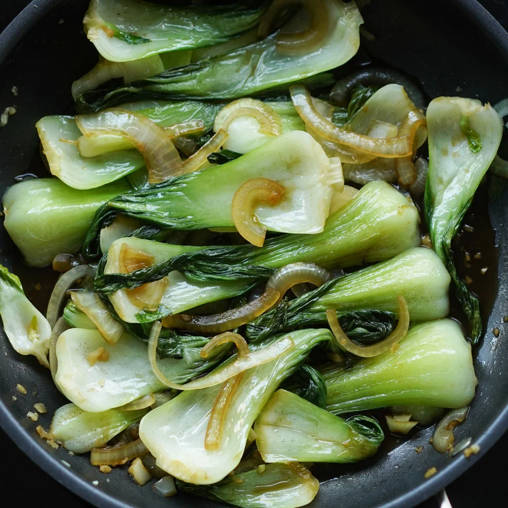 Sauteed Onion & Garlic Bok Choy