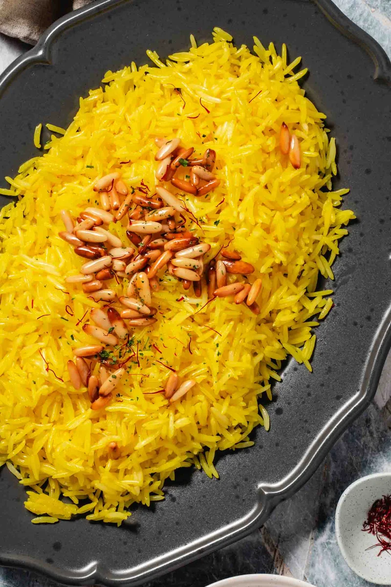 30-Min Fluffy Saffron Rice (Basmati)
