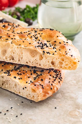 No Knead Turkish Bread (Ramazan Pidesi)