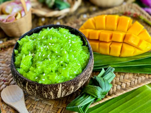 Receta de arroz glutinoso con mango tailandés (Khao Niao Mamuang)