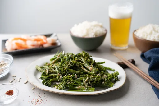 Cold Broccolini Salad w/ Sesame Dressing