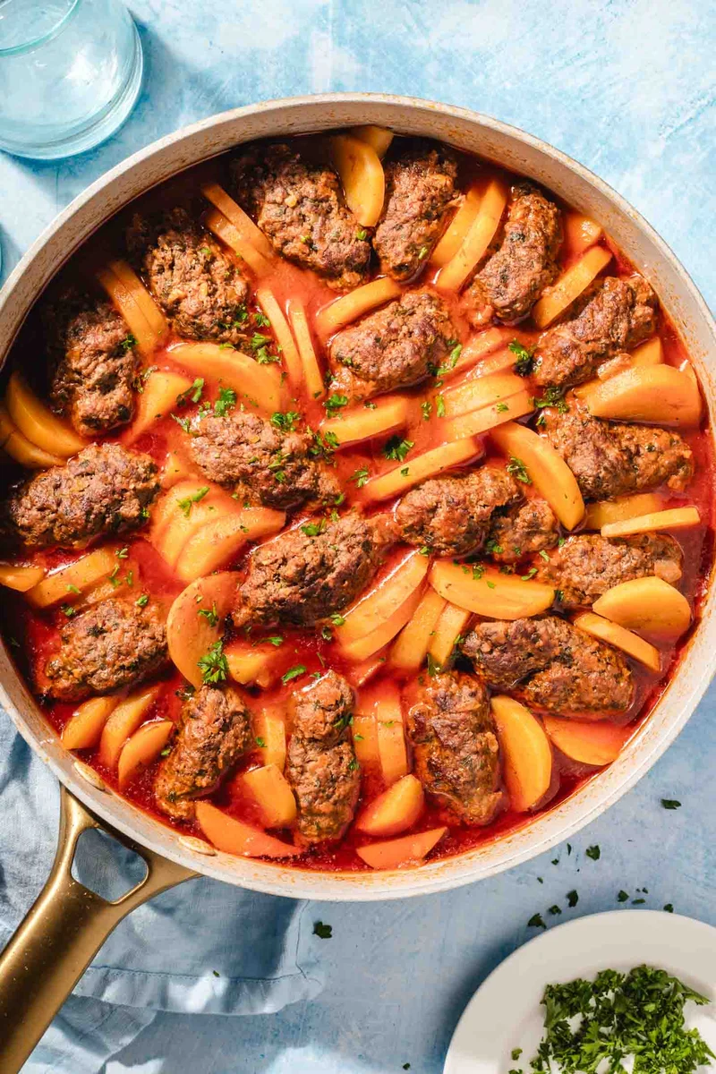 One Pot Kofta and Potato Stew