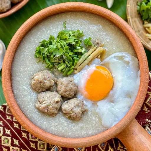 Thai Congee Recipe (Rice Porridge) Jok