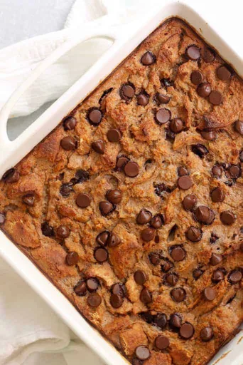 Chocolate Banana Bread Pudding
