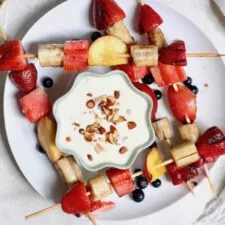 Brochetas de fruta