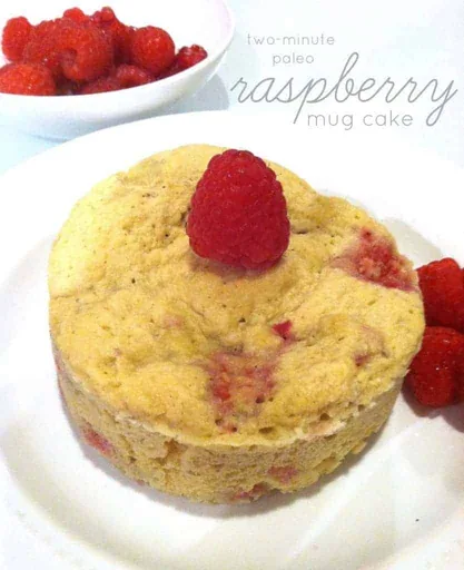 Two-Minute Paleo Raspberry Mug Cake