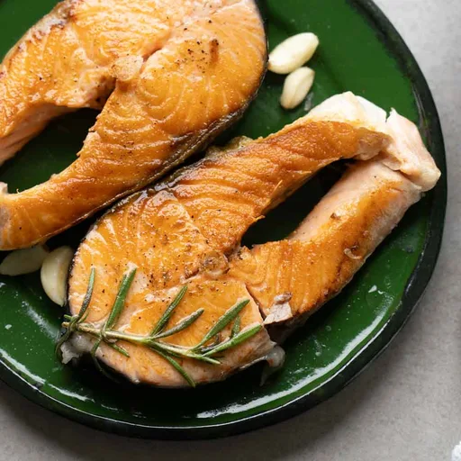 Filetes de salmón a la plancha