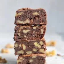 Fudgy Avocado Brownies (with whole wheat flour!)