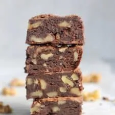 Fudgy Avocado Brownies (with whole wheat flour!)