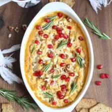 Baked Pumpkin Dip with Goat Cheese