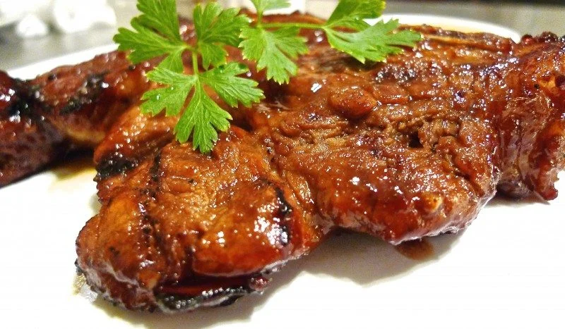 Simple Grilled Bone-in Rib Pork Chops