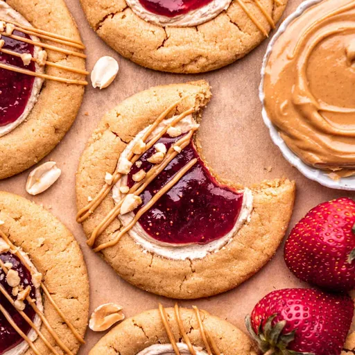 Peanut Butter and Jelly Cookies