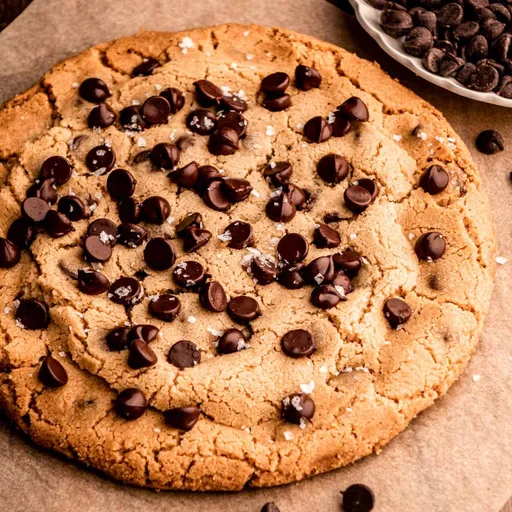 Galleta gigante con pepitas de chocolate