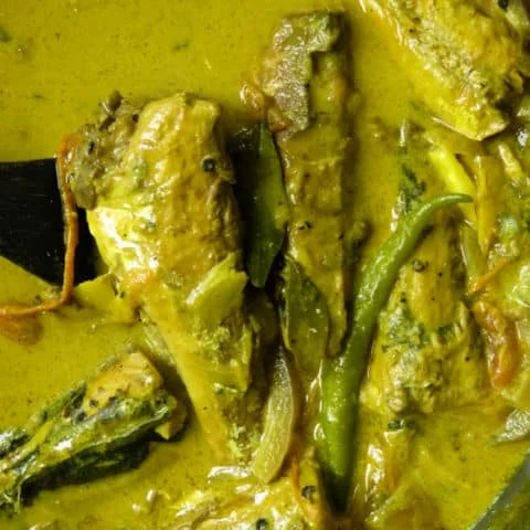 canned mackerel pepper fish curry(Sri Lankan).