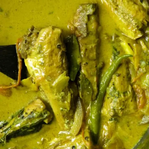 canned mackerel pepper fish curry(Sri Lankan).