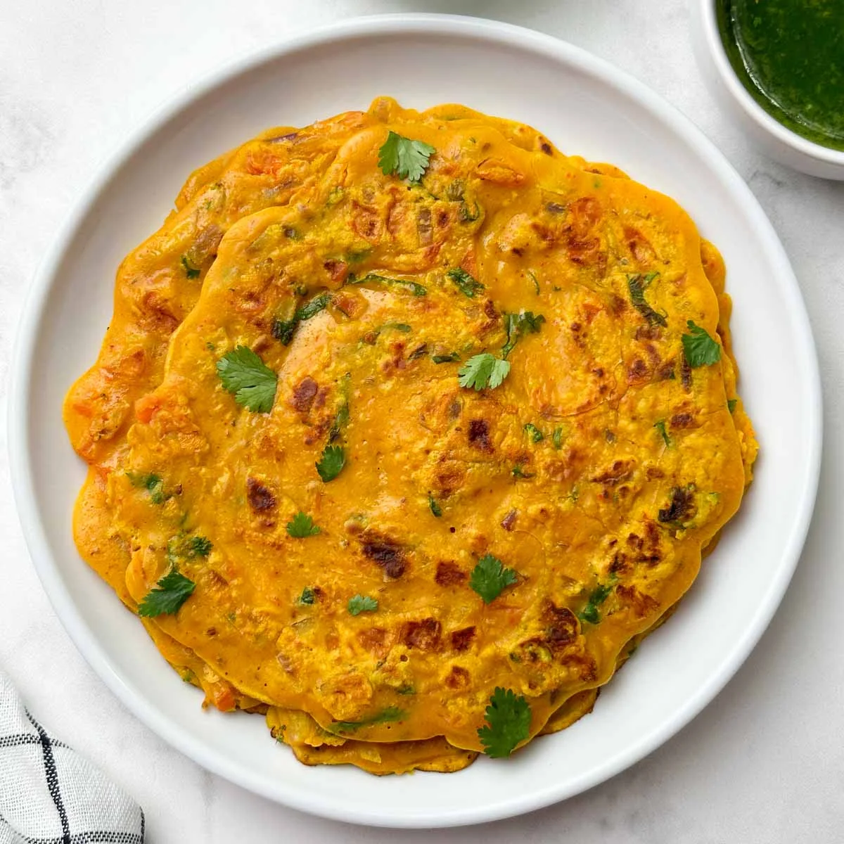 Besan Chilla (Savory Gram Flour Pancakes)