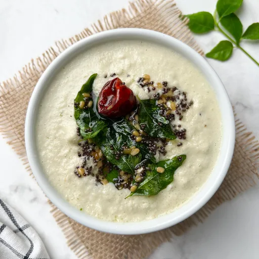 Coconut Chutney Recipe (Nariyal Chutney)