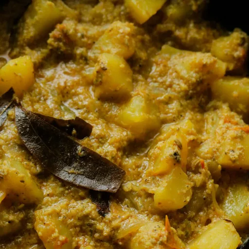 Korma de patata (aloo kurma)