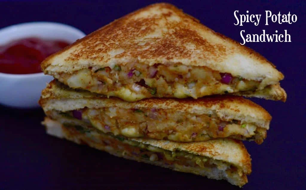 Spicy Potato Sandwich (Aloo Sandwich)