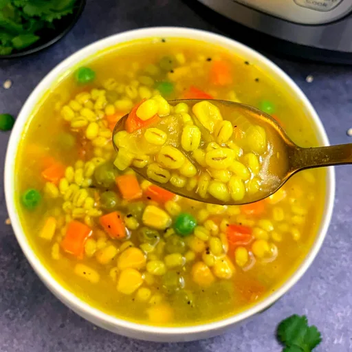 Instant Pot Vegetable Barley Soup