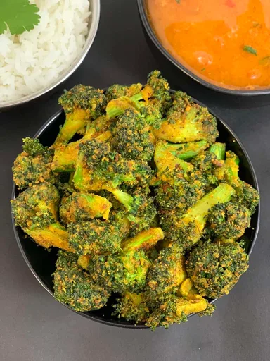 Broccoli Besan Sabji | Salteado de brócoli con harina de garbanzo
