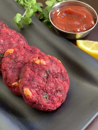 Beetroot Tikki | Beetroot Cutlet - Air Fryer