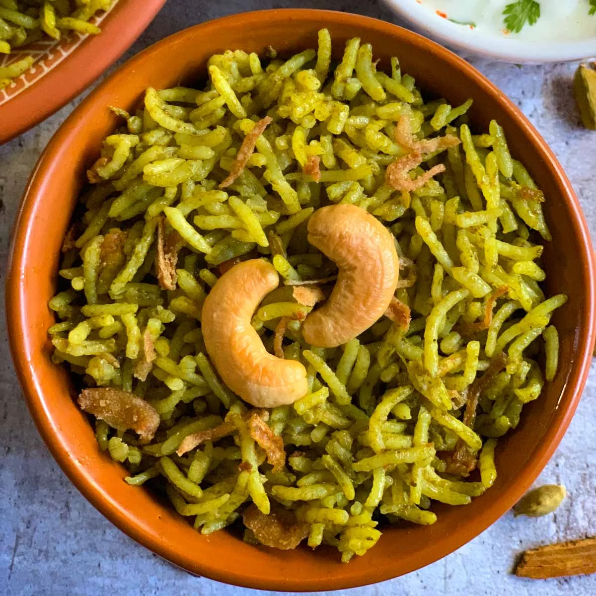 Palak Biryani (Spinach Biryani)