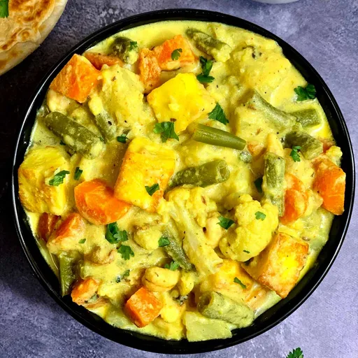 Navratan Korma Recipe - Instant Pot & Stovetop
