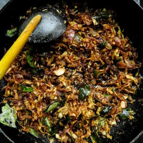 Sri Lankan vegan Banana flower fry