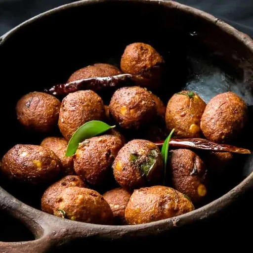 Lentil fritters(sri lankan kadala parippu vadai).