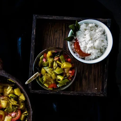 Curry de patata y puerros