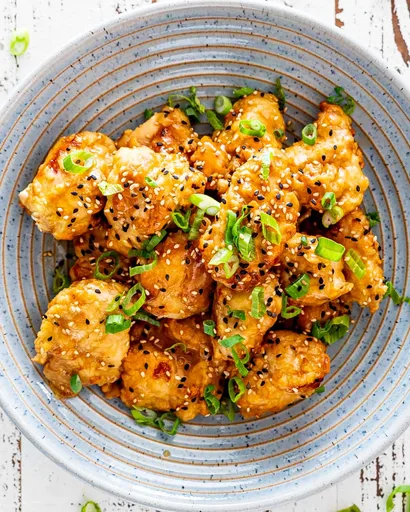 Pollo al limón en freidora de aire
