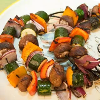Brochetas de verduras a la parrilla