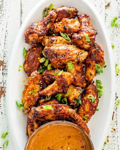 Alitas de pollo tailandesas en freidora de aire