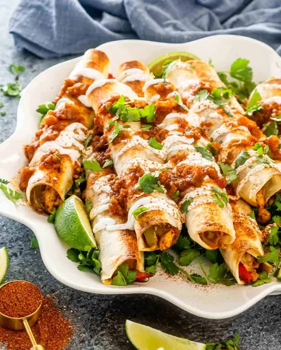 Chicken Fajita Taquitos