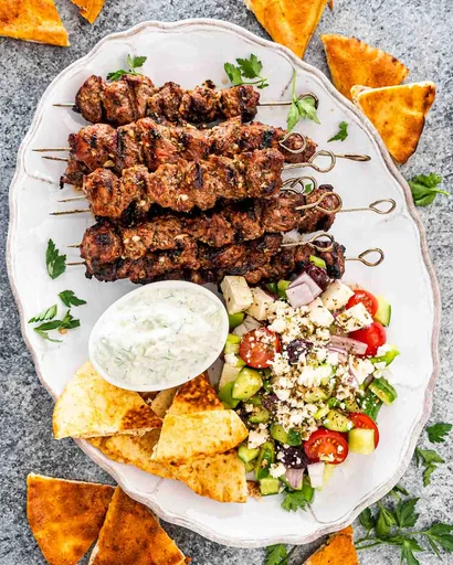 Souvlaki de cordero