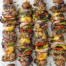 The Best Marinated Steak Kabobs