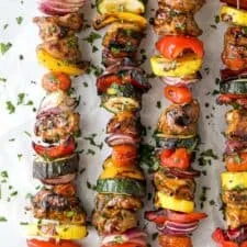 Balsamic Grilled Chicken Kabobs