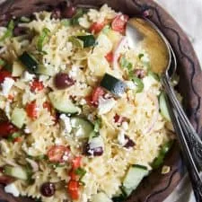 Ensalada de pasta griega