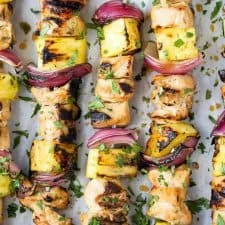 Grilled Chicken Pineapple Kabobs