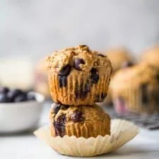 Banana Blueberry Muffins