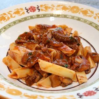 Pasta con setas variadas