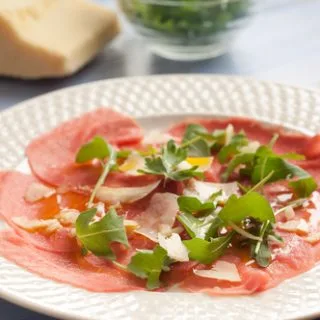 Beef Carpaccio With Garlic Aioli