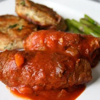 Beef Rolls In Red Wine Sauce