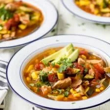 Receta de sopa de tortilla con pollo