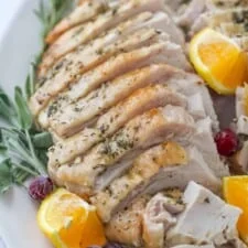 Garlic Herb Oven Roasted Turkey Breast