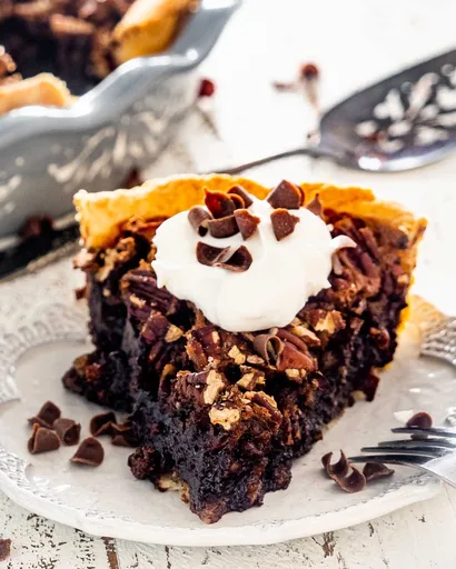 Tarta de chocolate y pacanas