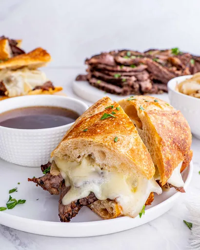Slow Cooker French Dip Sandwiches