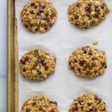 Banana Oatmeal Cookies with Chocolate Chips