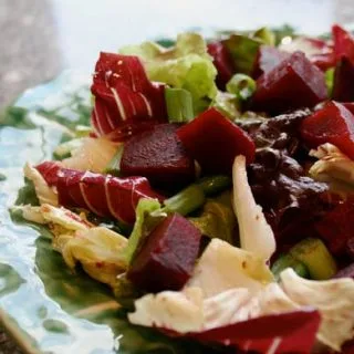 Lamb's Lettuce Salad with Beets